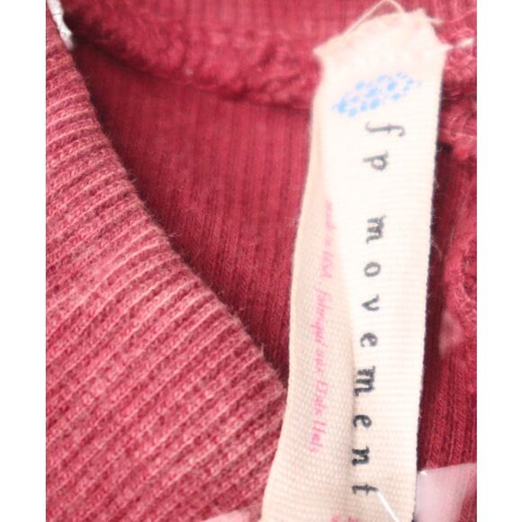 Free People Movement Ribbed Flare Leggings Mineral Wash Pink Small Lounge - Picture 11 of 14